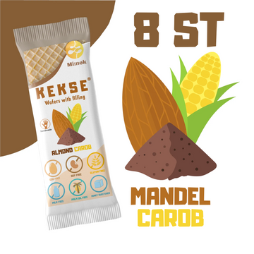 KEKSE Mandel-Karob-Waffeln 8 Stück