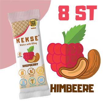 KEKSE Himbeer‑Waffeln 8 st