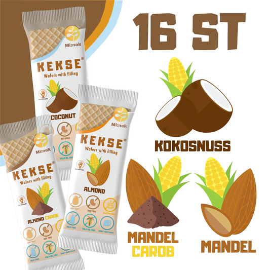 16 St. MIX KEKSE (Packung mit 16 MIX-Wafern)