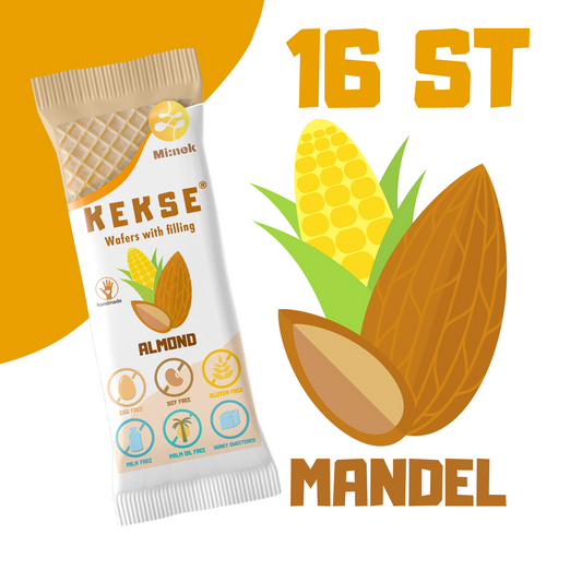 16 St. Mandel KEKSE (Packung mit 16 Mandelwaffeln)