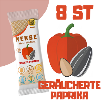 KEKSE Waffeln mit geräucherter Paprika — glutenfrei und vegan, kurzes MHD