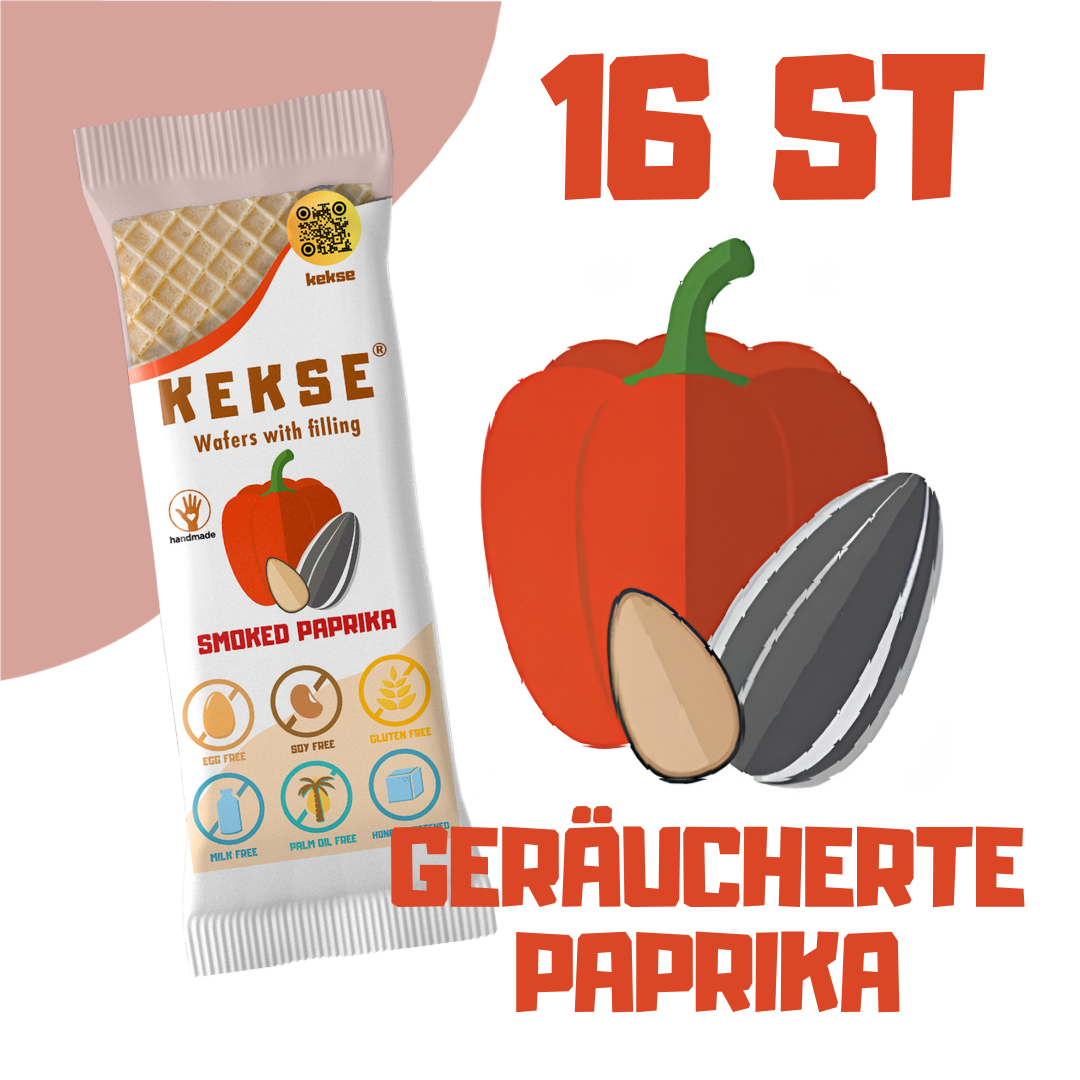 KEKSE Geräucherte-Paprika-Waffeln 16 st