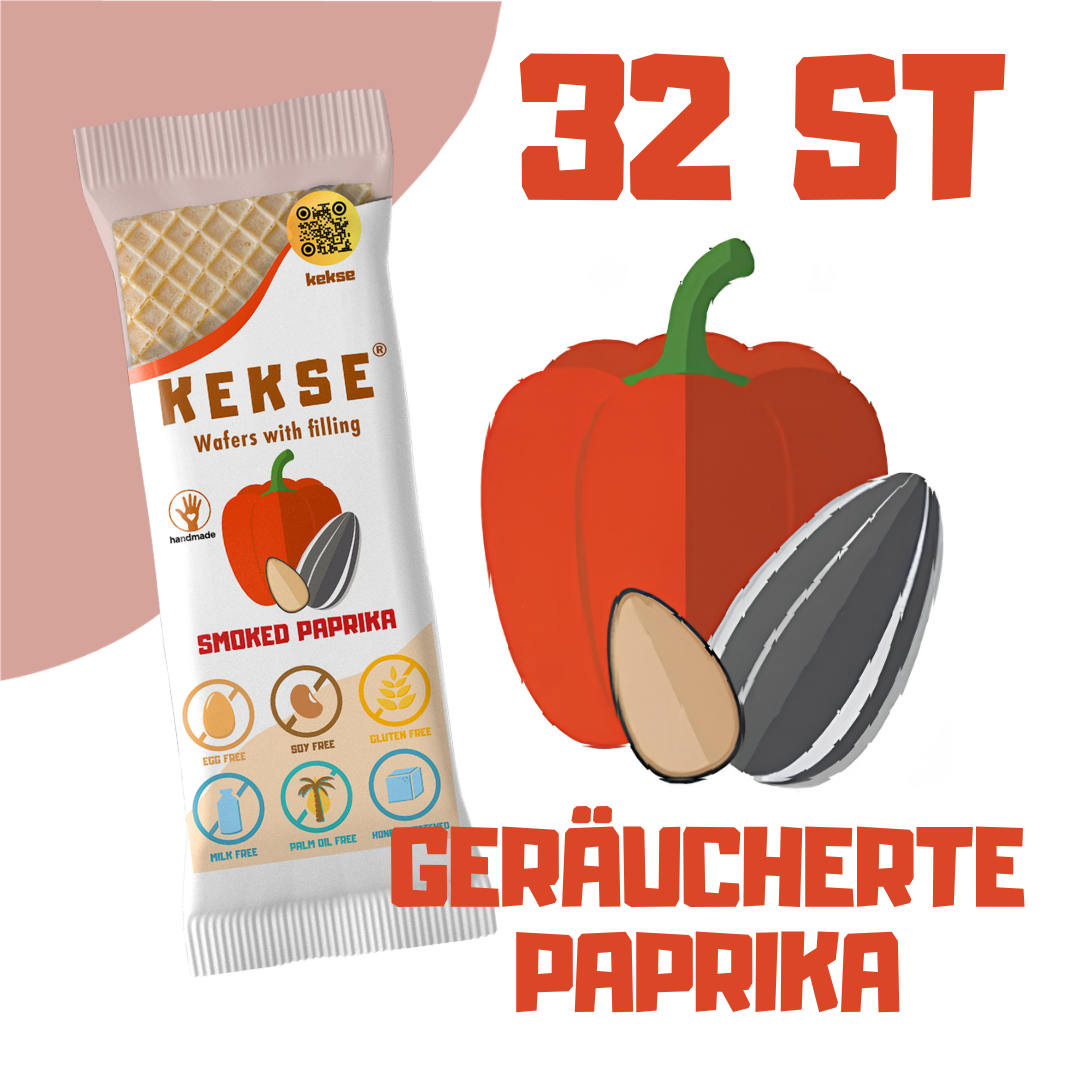 KEKSE Geräucherte-Paprika-Waffeln 32 st