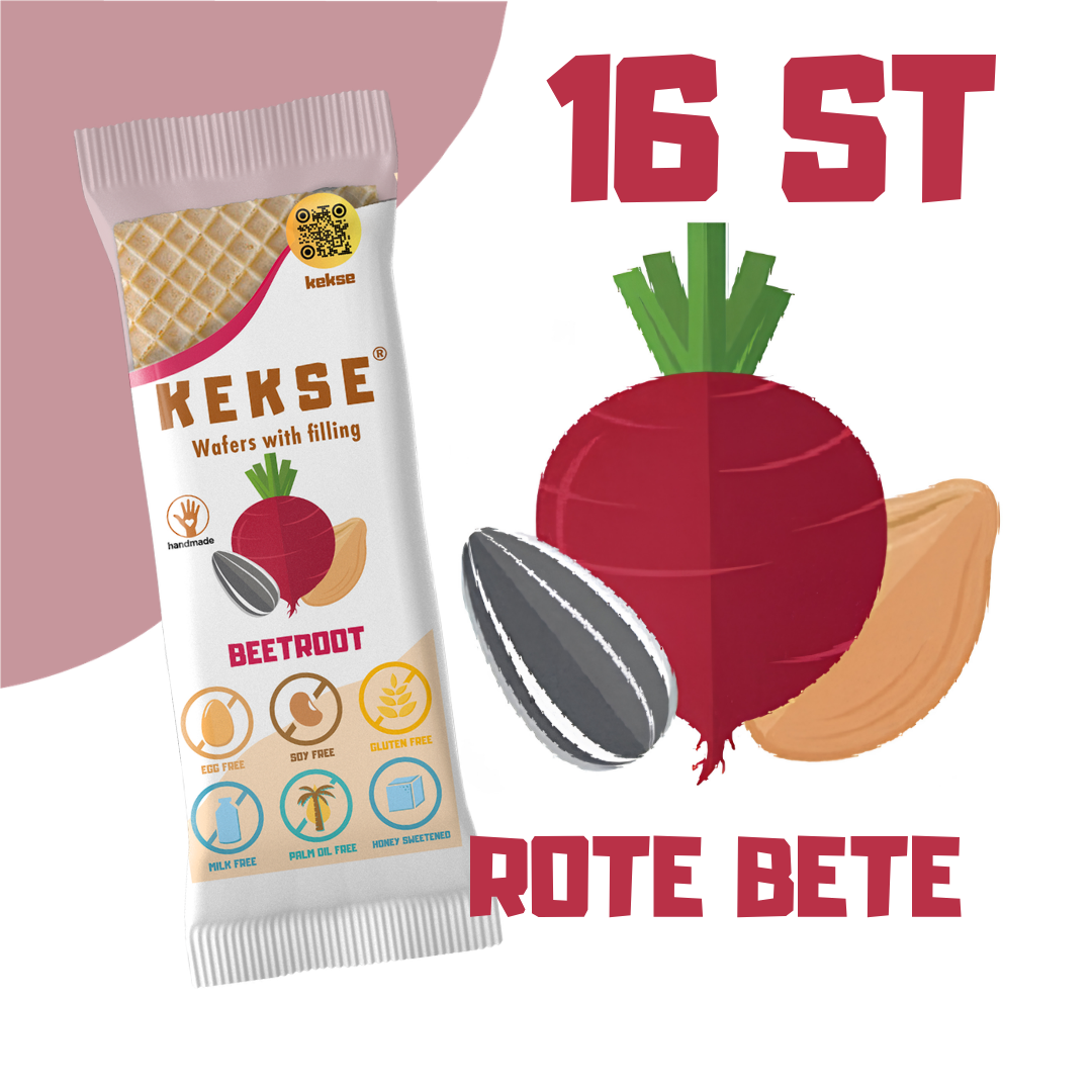 KEKSE Rote‑Bete‑Waffeln 16 st