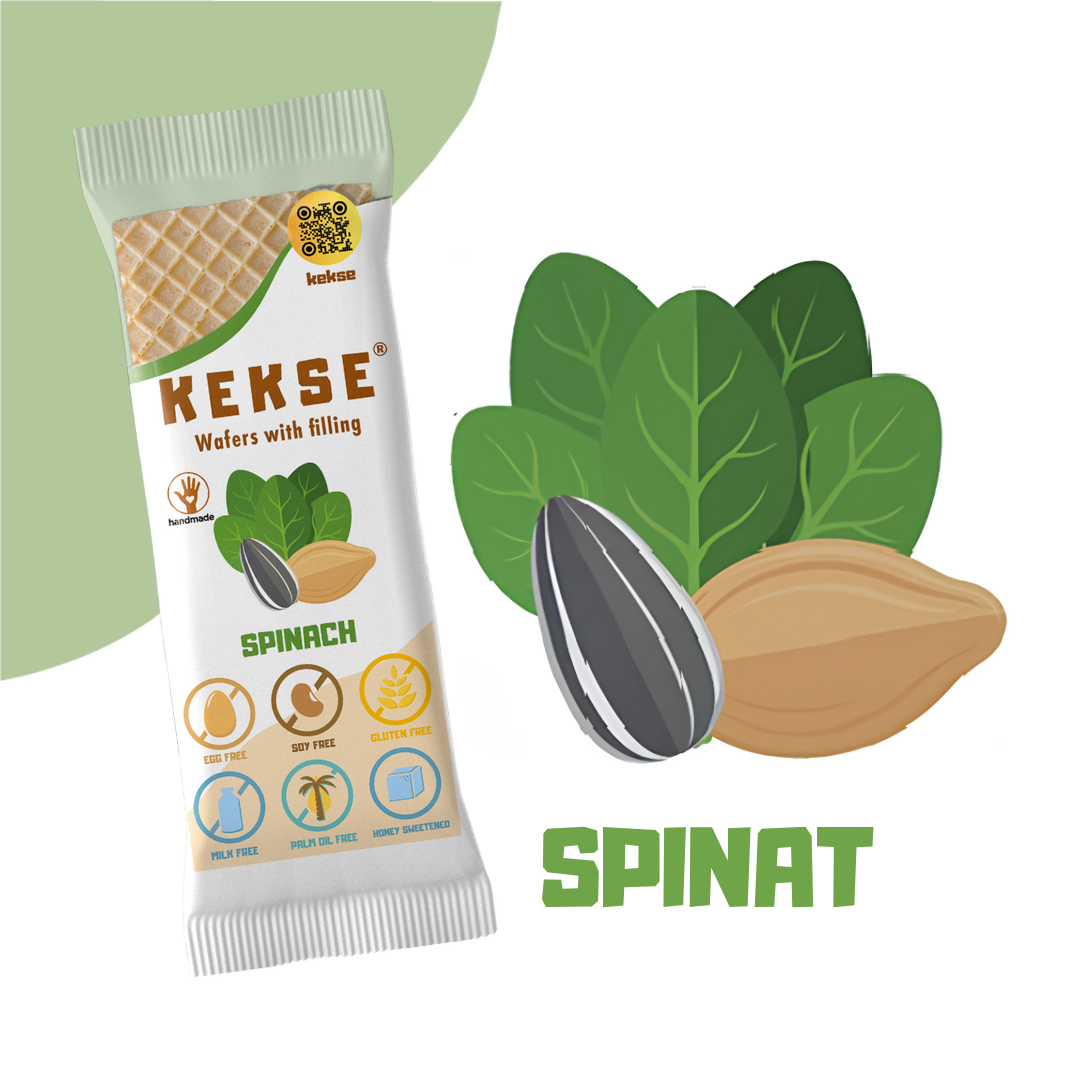 KEKSE Spinat-Waffeln