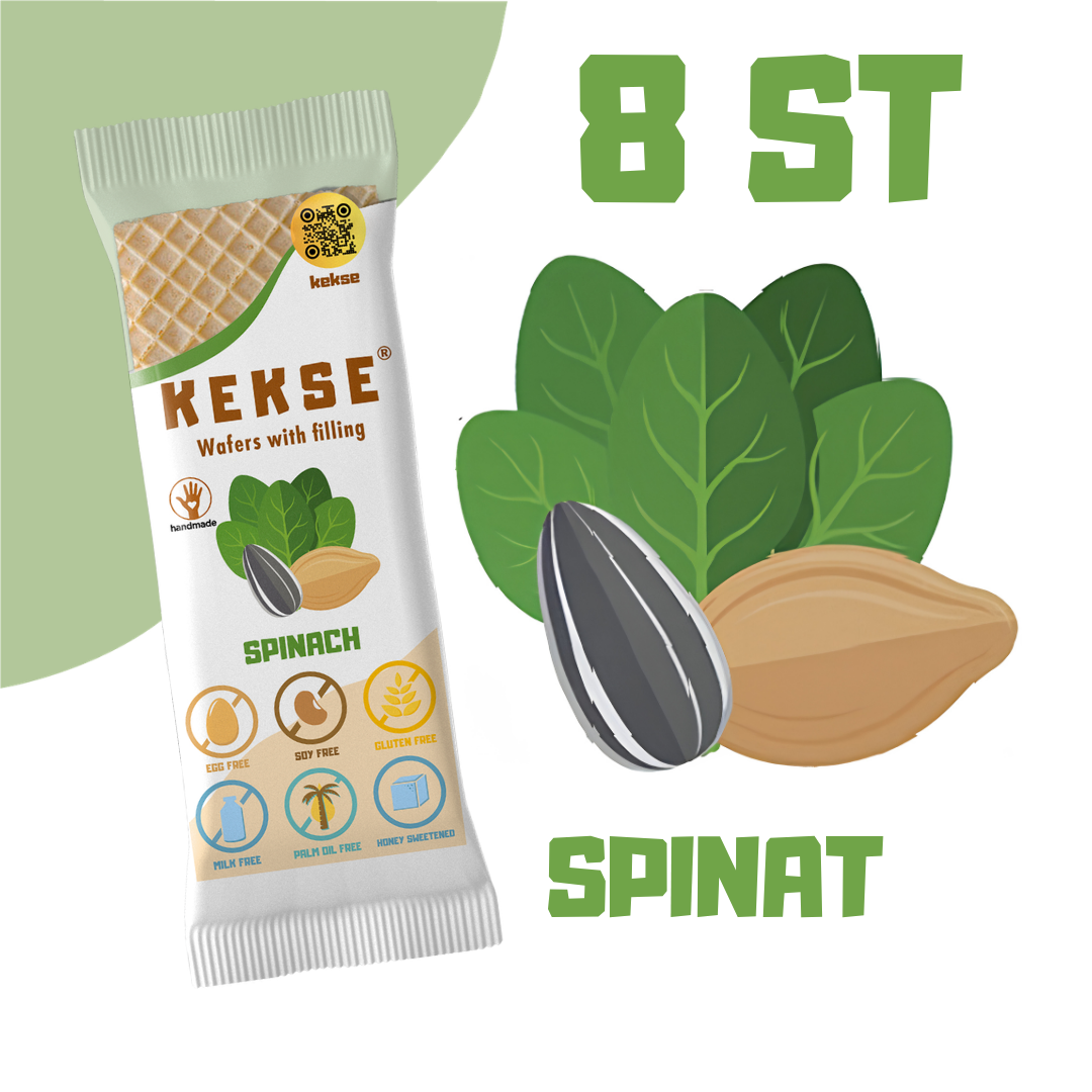 KEKSE Spinat-Waffeln — glutenfrei und vegan, kurzes MHD