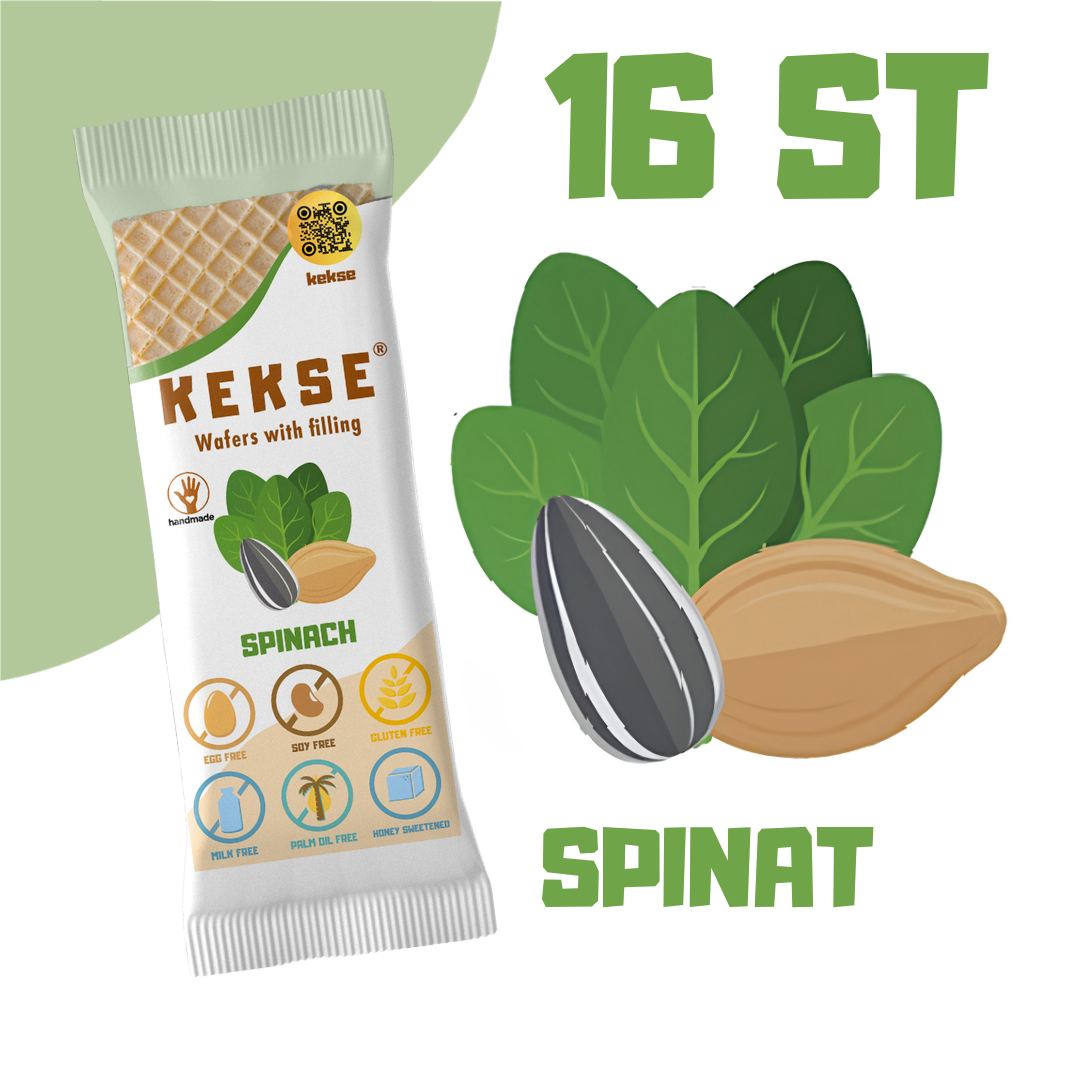 KEKSE Spinat‑Waffeln 16 st