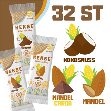 32 St. MIX KEKSE (Packung mit 32 MIX-Wafern)