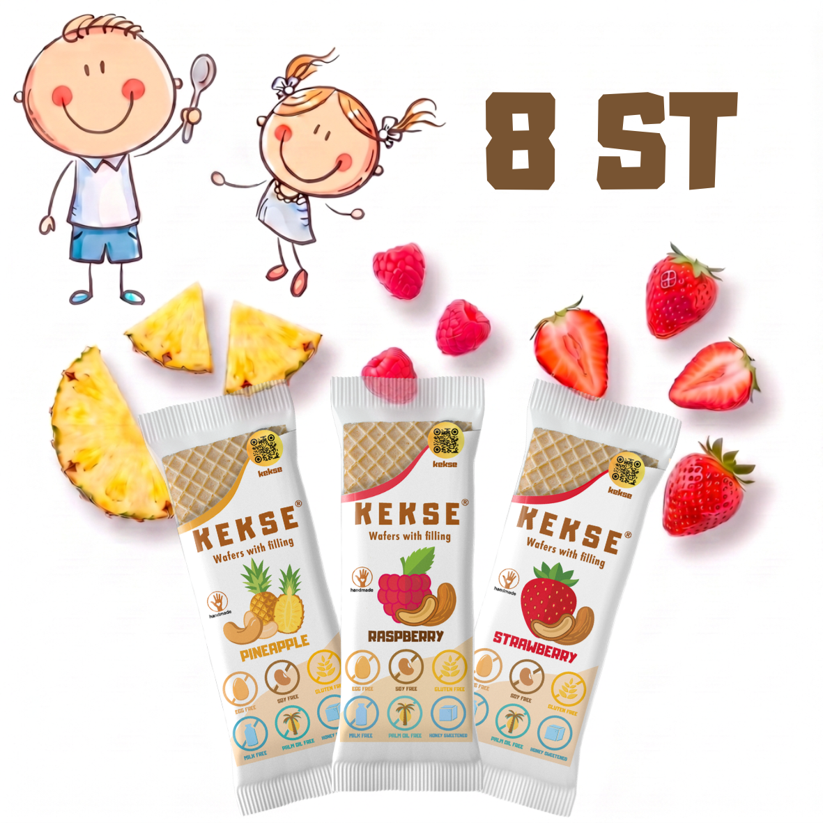 KEKSE Fruchtige Mix 8 st