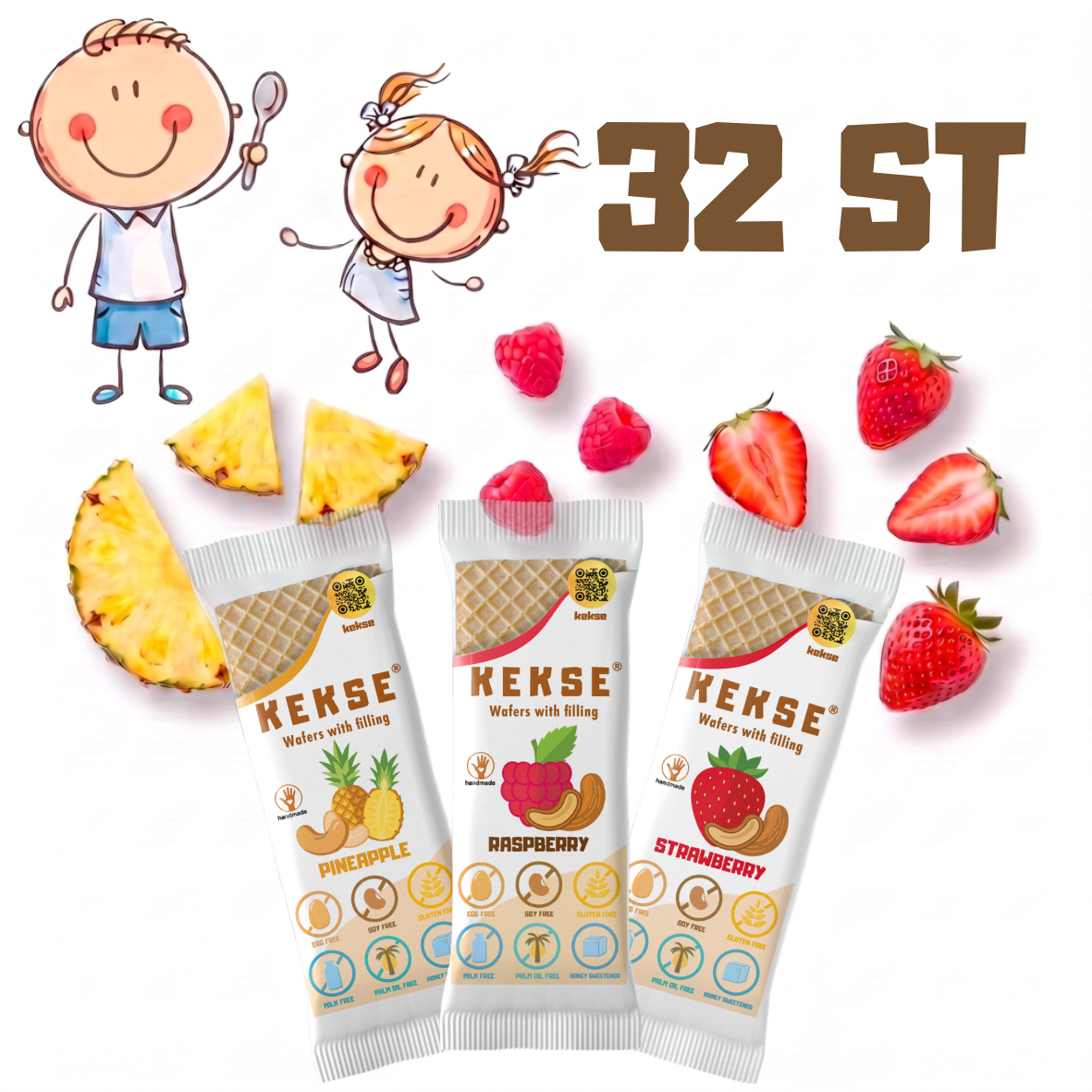 KEKSE Fruchtige Mix 32 st