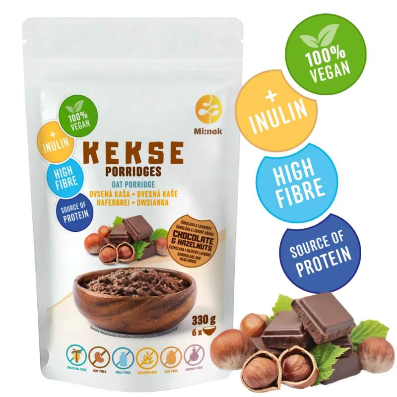 KEKSE Haferbrei Schokolade+Haselnüsse 330g