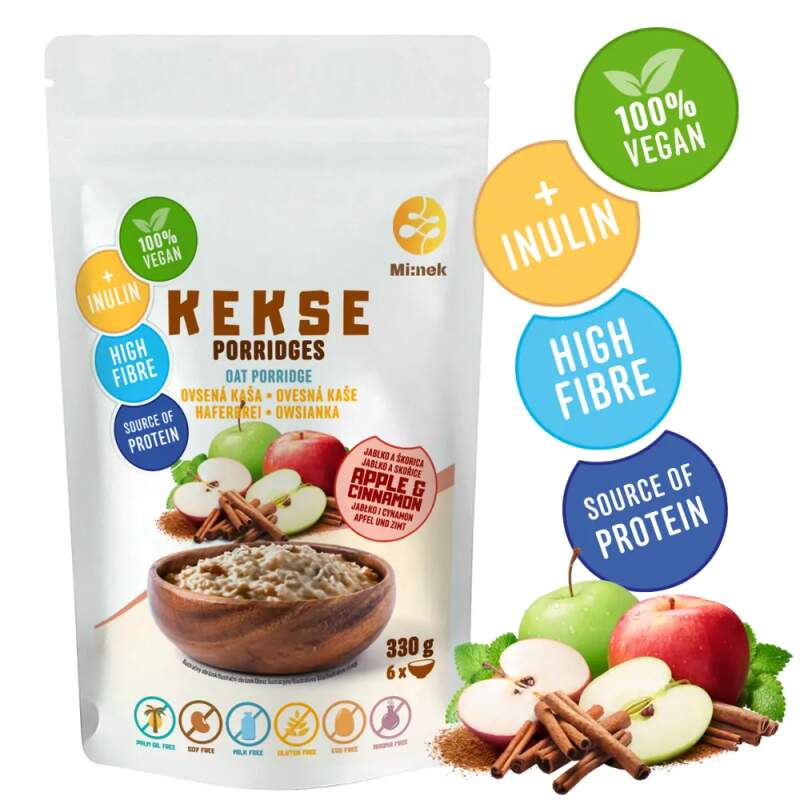 330g Glutenfreie Haferflocken – Apfel+Zimt